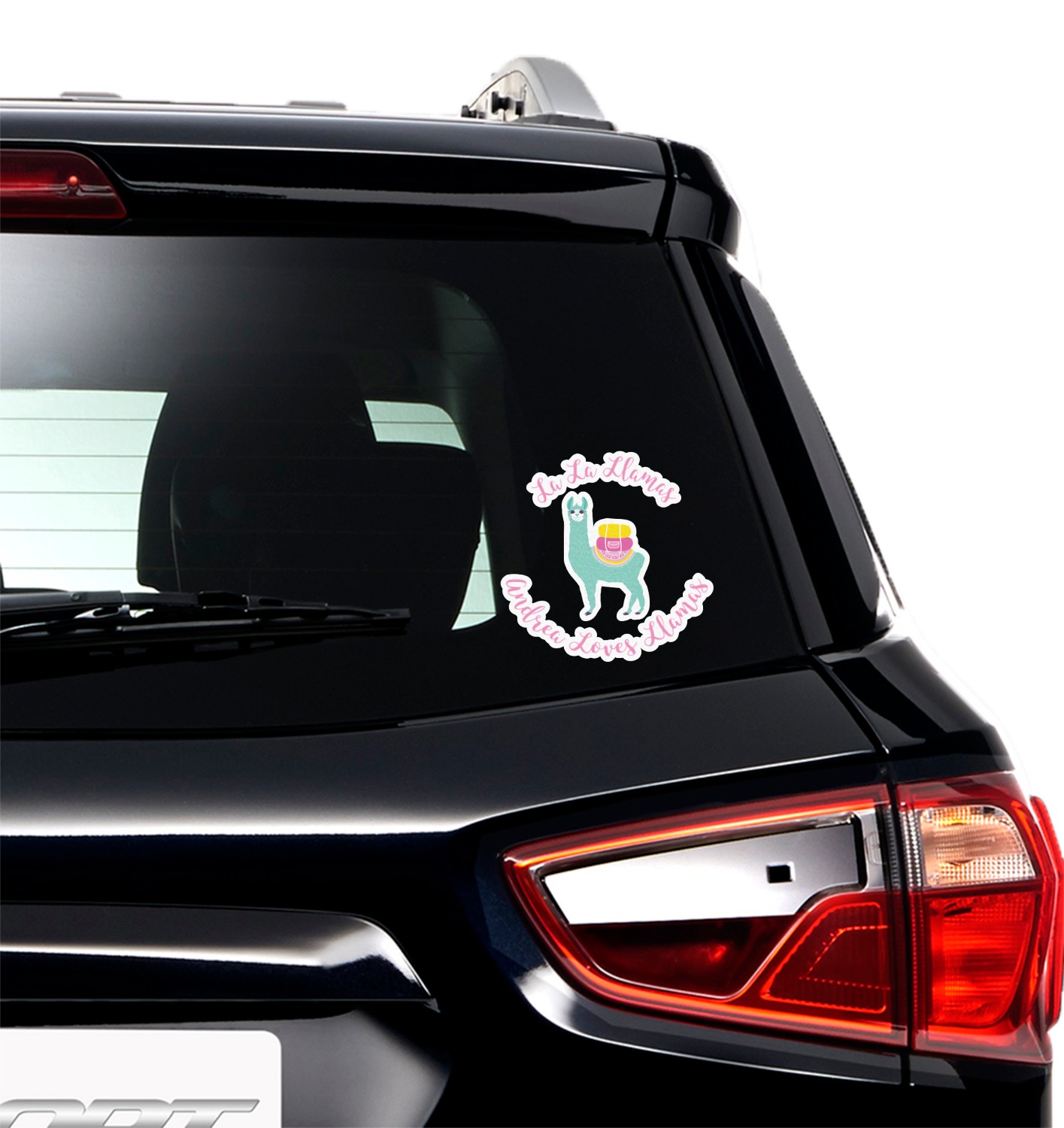 Custom Llamas Graphic Car Decal (Personalized) YouCustomizeIt