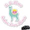 Llamas Graphic Car Decal