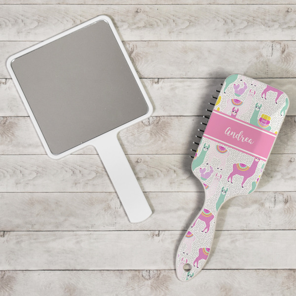 Llamas Hair Brush - In Context