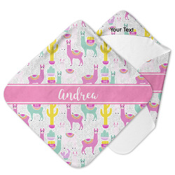 Llamas Hooded Baby Towel (Personalized)
