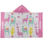 Llamas Kids Hooded Towel (Personalized)