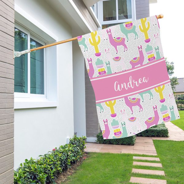 Llamas House Flags - Single Sided - LIFESTYLE