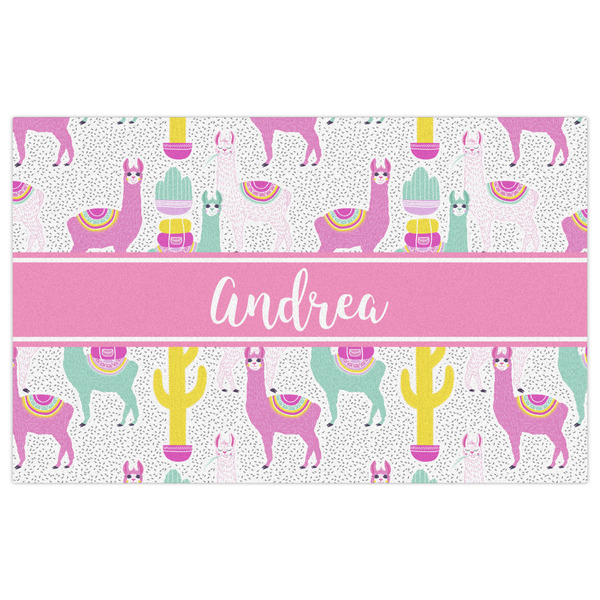 Llamas Indoor / Outdoor Rug - 5'x8' - Front Flat