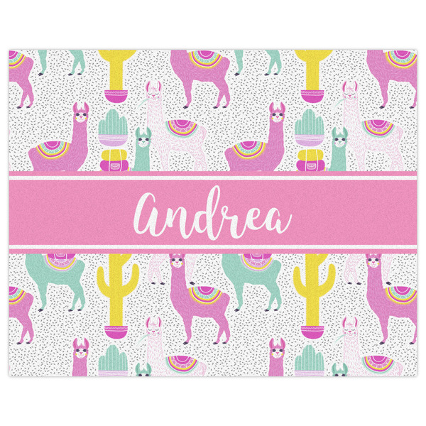 Llamas Indoor / Outdoor Rug - 8'x10' - Front Flat