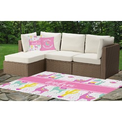 Llamas Indoor / Outdoor Rug - Custom Size w/ Name or Text