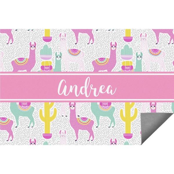 Custom Llamas Indoor / Outdoor Rug - 3'x5' (Personalized)