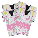 Llamas Jersey Bottle Cooler - Set of 4 (Personalized)