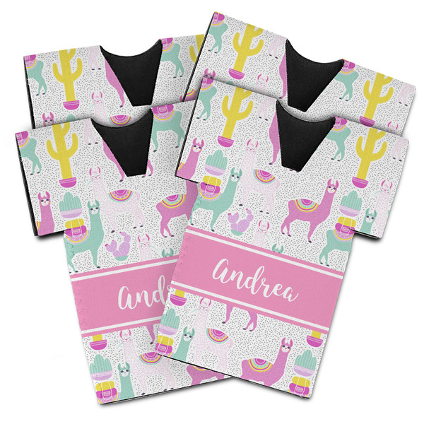 Llamas Jersey Bottle Cooler - Set of 4 - MAIN (flat)