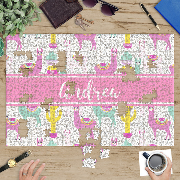 Llamas Jigsaw Puzzle 1014 Piece - In Context