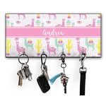 Llamas Key Hanger w/ 4 Hooks w/ Name or Text
