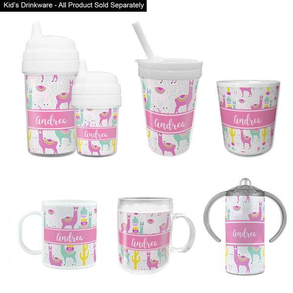 Llamas Kid's Drinkware - Customized & Personalized