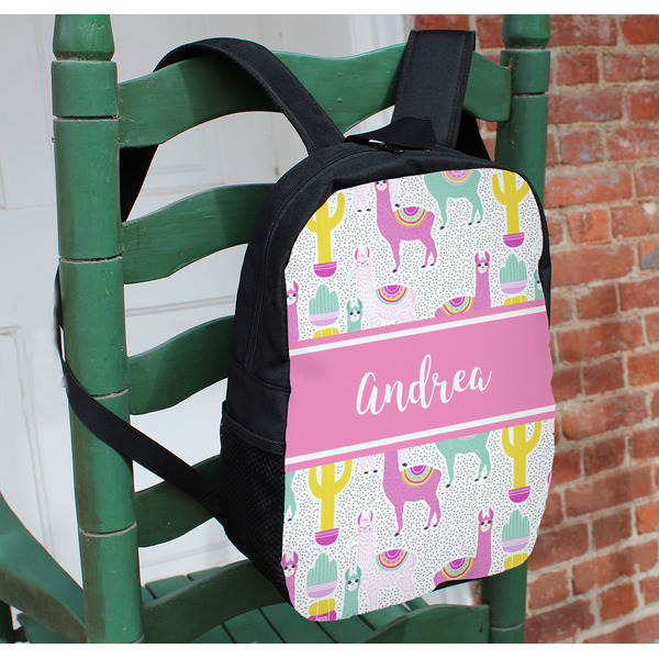 Llamas Kids Backpack - In Context