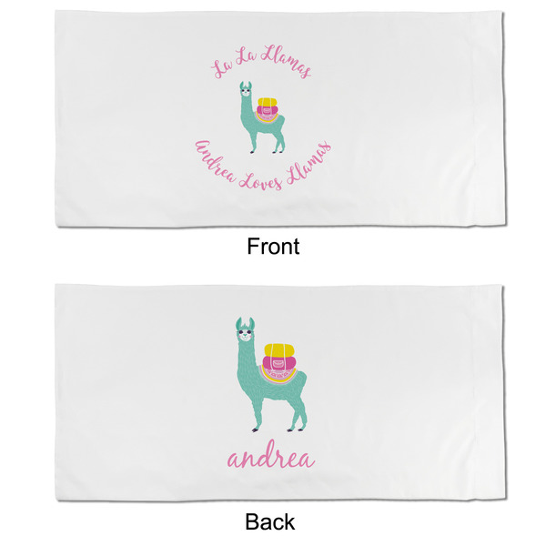 Llamas King Pillow Case - APPROVAL (partial print)