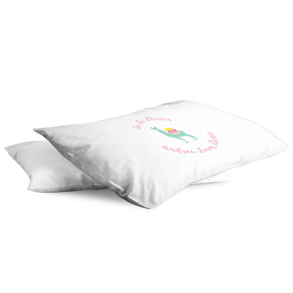Llamas King Pillow Case - TWO (partial print)