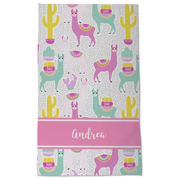 Llamas Kitchen Towel - Poly Cotton - Full Front