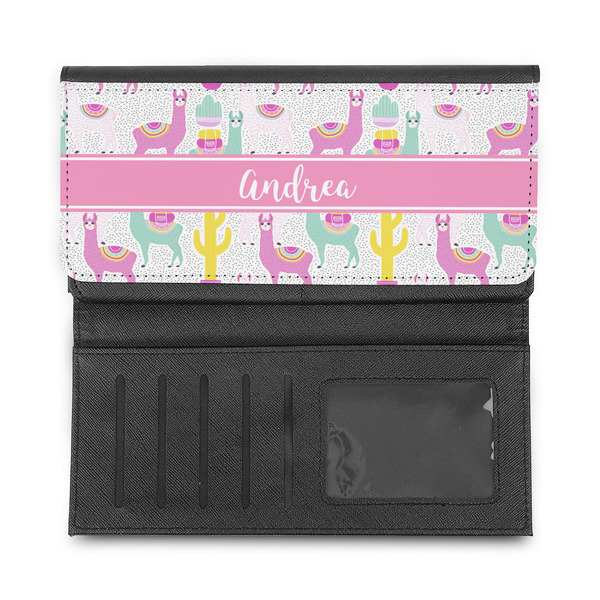 Llamas Ladies Wallet - Half Way Open
