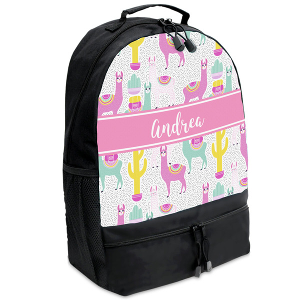 Custom Llamas Backpacks - Black (Personalized)