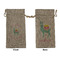 Llamas Large Burlap Gift Bag - Front & Back (Personalized)