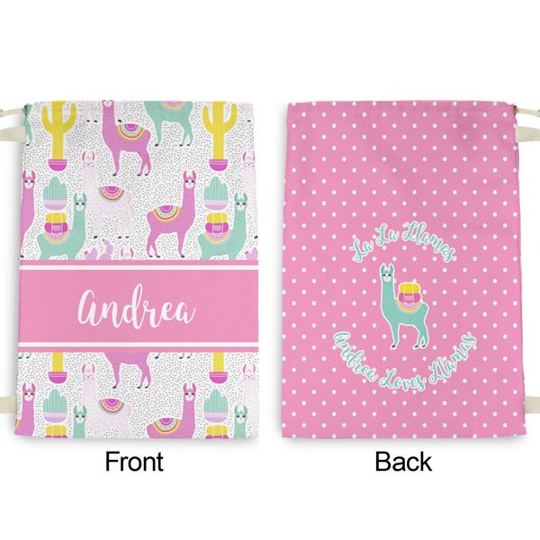 Llamas Large Laundry Bag - Front & Back View