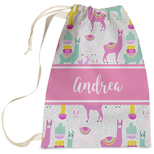 Custom Llamas Laundry Bag - Large (Personalized)