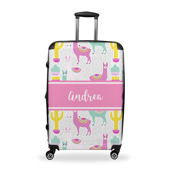 Custom Llamas Suitcase - 28" Large - Checked w/ Name or Text