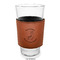 Llamas Laserable Leatherette Mug Sleeve - In pint glass for bar