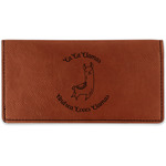 Llamas Leatherette Checkbook Holder (Personalized)