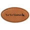 Llamas Leatherette Oval Name Badge with Magnet (Personalized)