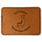 Llamas Faux Leather Iron On Patch - Rectangle (Personalized)