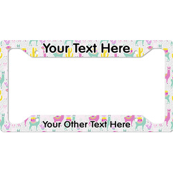 Llamas License Plate Frame (Personalized)