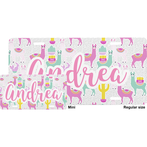 Llamas License Plate (Sizes)