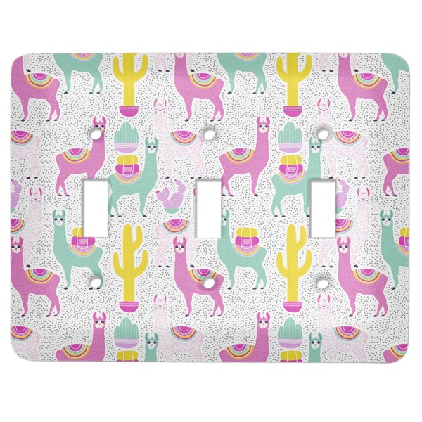Custom Llamas Light Switch Cover (3 Toggle Plate)