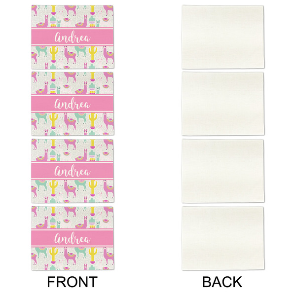 Llamas Linen Placemat - APPROVAL Set of 4 (single sided)