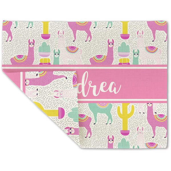 Llamas Linen Placemat - Folded Corner (double side)