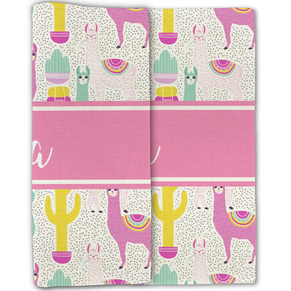 Llamas Linen Placemat - Folded Half (double sided)
