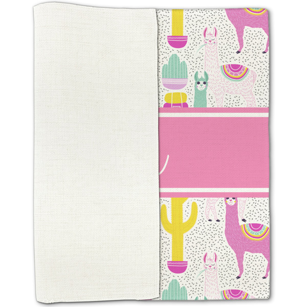 Llamas Linen Placemat - Folded Half