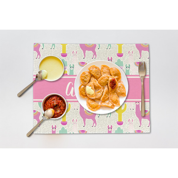 Llamas Linen Placemat - Lifestyle (single)