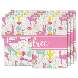 Llamas Linen Placemat w/ Name or Text