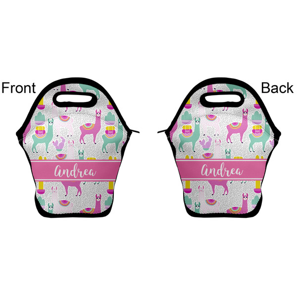 Llamas Lunch Bag - Front and Back
