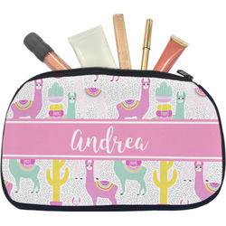 Llamas Makeup / Cosmetic Bag - Medium (Personalized)