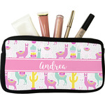 Llamas Makeup / Cosmetic Bag - Small (Personalized)