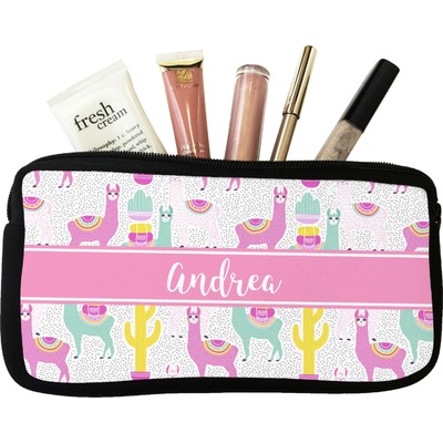 Llamas Makeup / Cosmetic Bag - Small (Personalized)