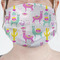 Llamas Mask - Pleated (new) Front View on Girl