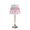 Llamas Poly Film Empire Lampshade - On Stand