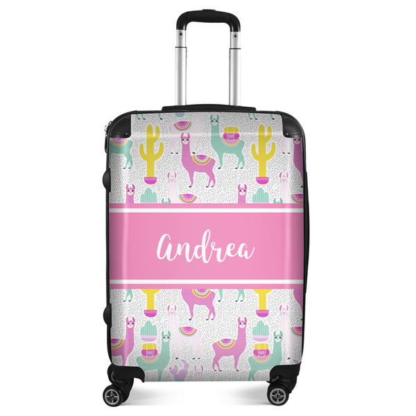 Custom Llamas Suitcase - 24" Medium - Checked (Personalized)