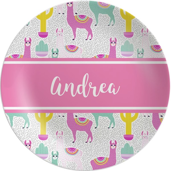Custom Llamas Melamine Plate (Personalized)