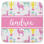 Llamas Memory Foam Bath Mat - 48"x48" (Personalized)