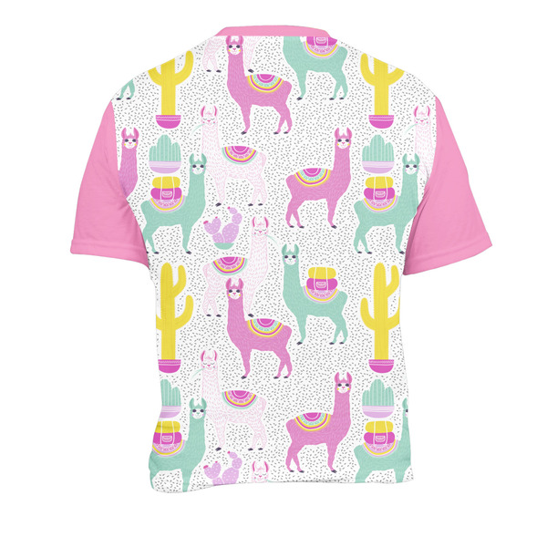 Llamas Men's Crew Neck T Shirt Medium - Back