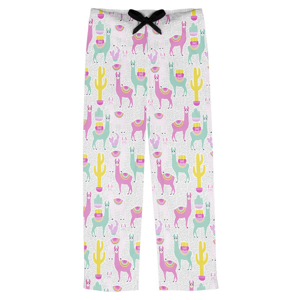 Custom Llamas Mens Pajama Pants - S
