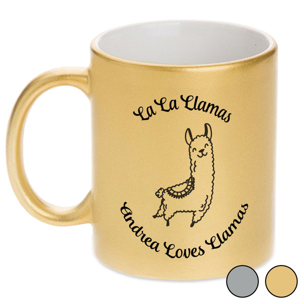 Llamas Metallic Mugs